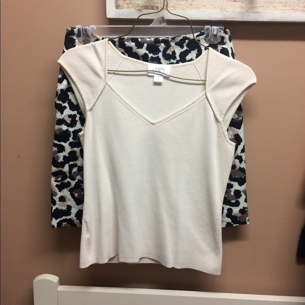Loft cream top.